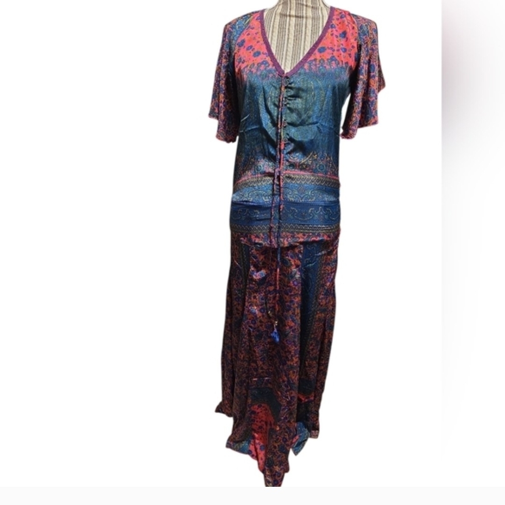 Bohemian Blue and Pink Women's